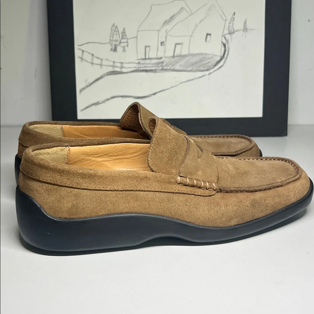 Bally Fisto Suede Men’s Leather Loafers Made in Italy Size 7.5 - Picture 6 of 16
